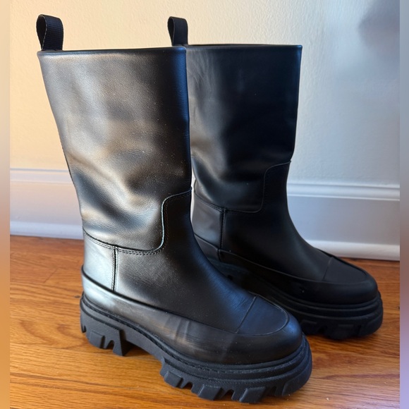 Ganni Black Combat Boots - Picture 3 of 7